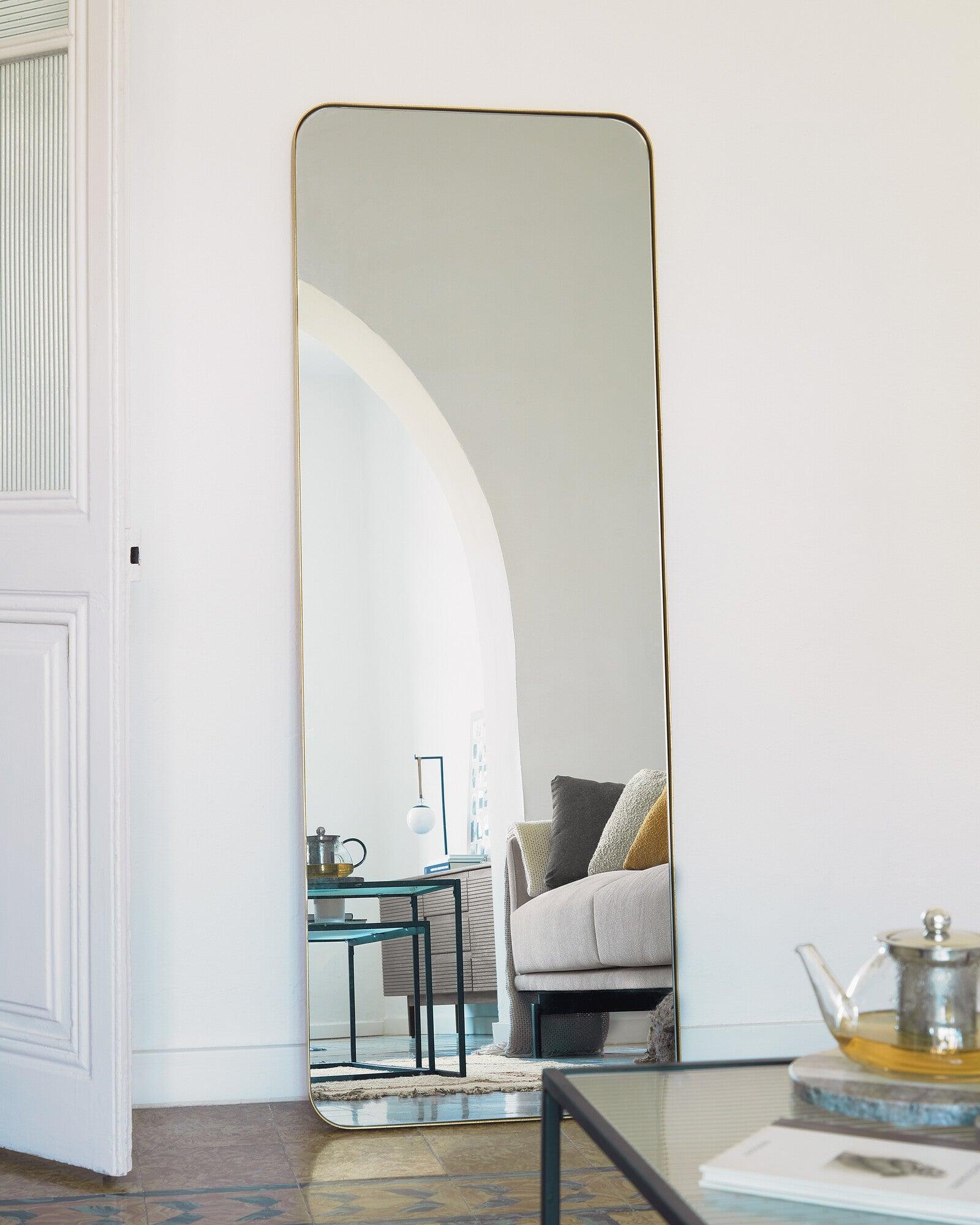 Marco wall mirror in the golden frame — Kave Home