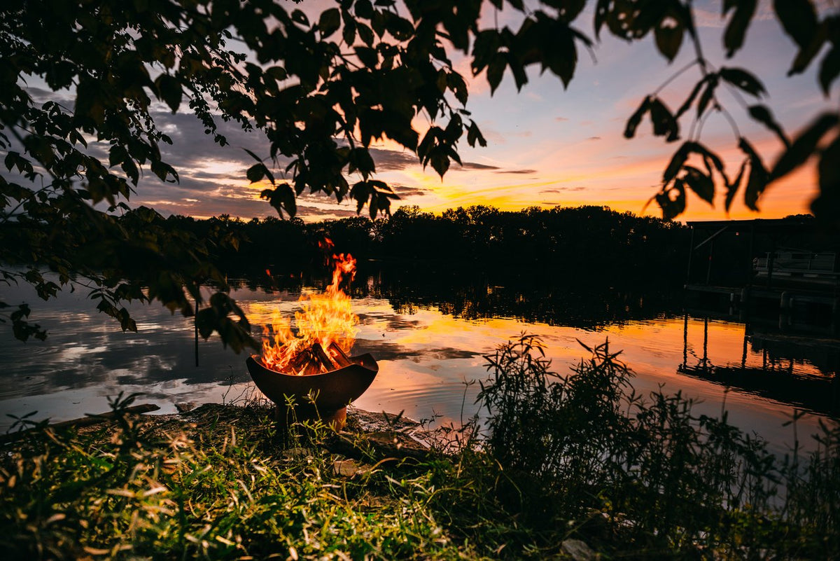 Fire Pit Art Manta Ray Fire Pit – view 2