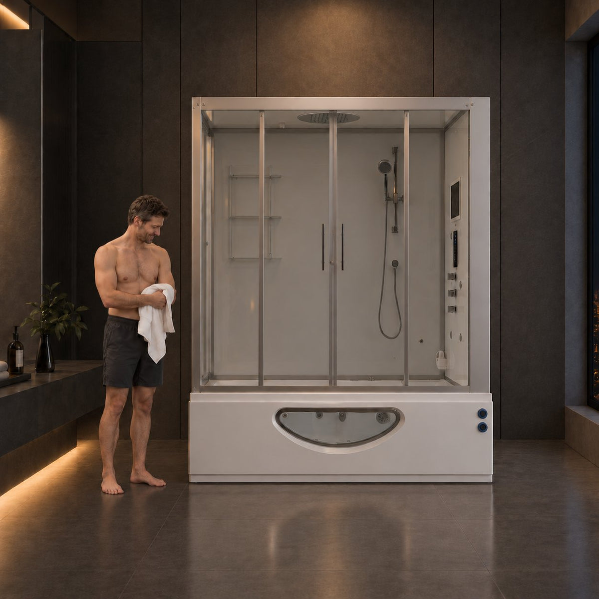 Maya Bath Catania Steam Shower, 71" x 38" x 88" – view 5