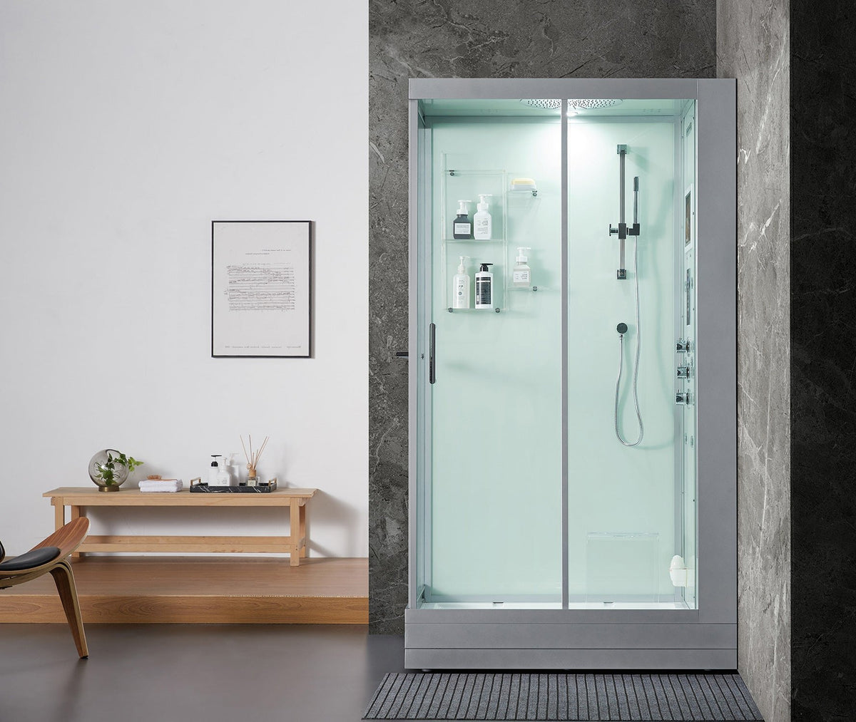Maya Bath Lucca Steam Shower, 47" x 33" x 88" – view 5