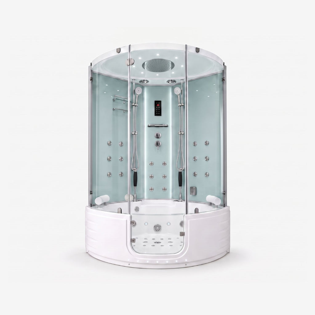 Maya Bath Platinum Comfort Steam Shower, 55" x 55" x 88"