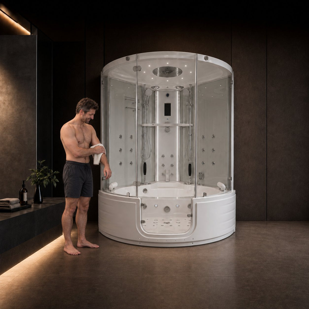 Maya Bath Platinum Comfort Steam Shower, 55" x 55" x 88" – view 2
