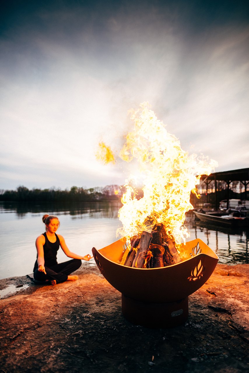 Fire Pit Art Namaste Fire Pit – view 7