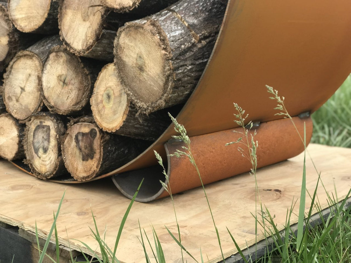 Fire Pit Art Orbital Log Rack – view 2