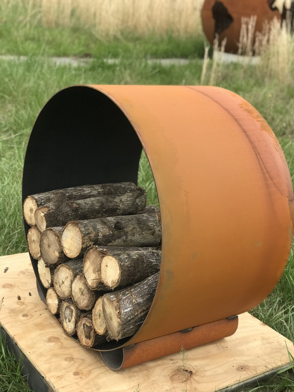 Fire Pit Art Orbital Log Rack – view 4