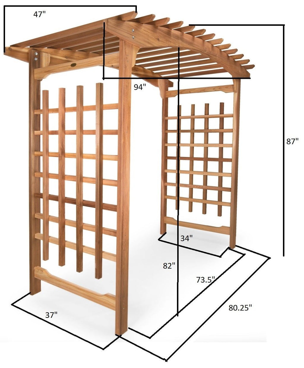 All Things Cedar Pagoda Wedding Arbor – view 7