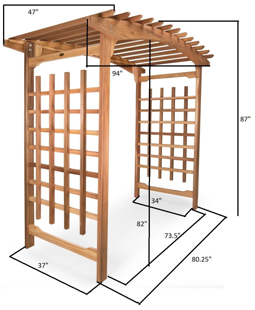All Things Cedar Pagoda Wedding Arbor – view 7