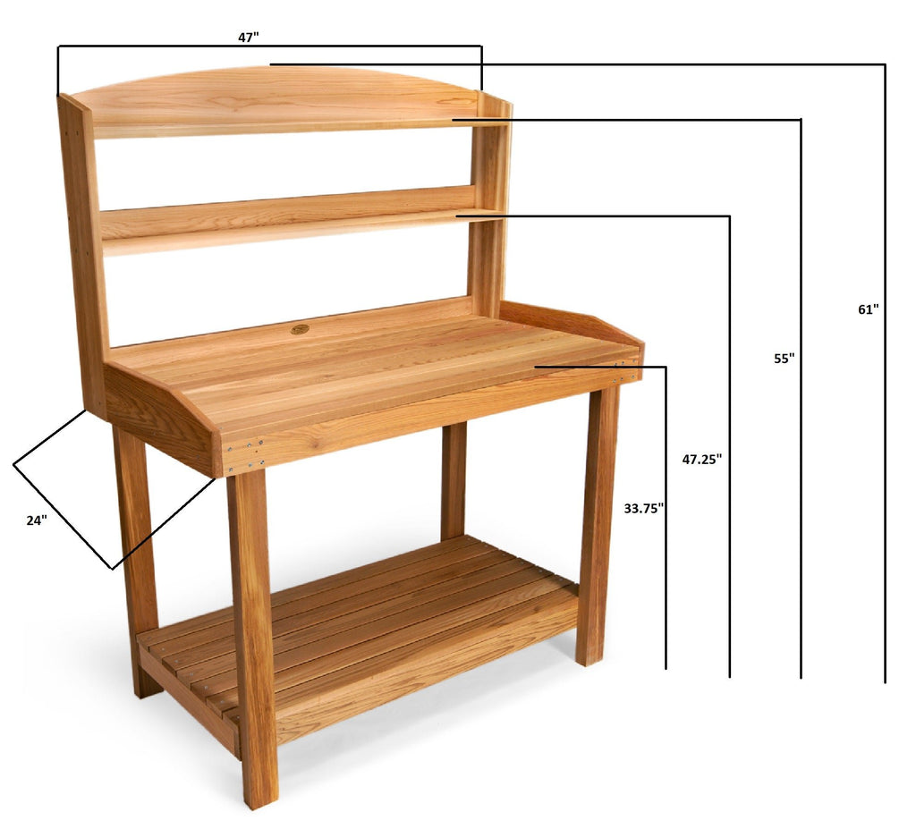 All Things Cedar Potting Bench – view 8