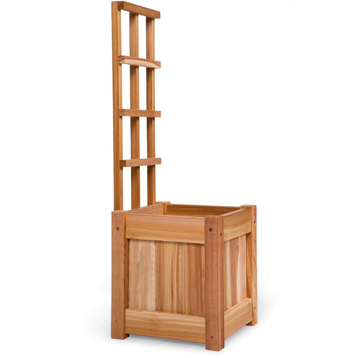 All Things Cedar 12w x 12d x 13h Set of 2 Planter Box's with Trellis – view 3