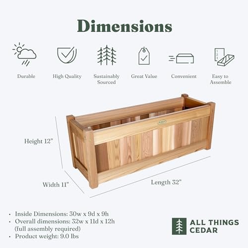 All Things Cedar 32w x 11d x 12h Planter Box – view 4