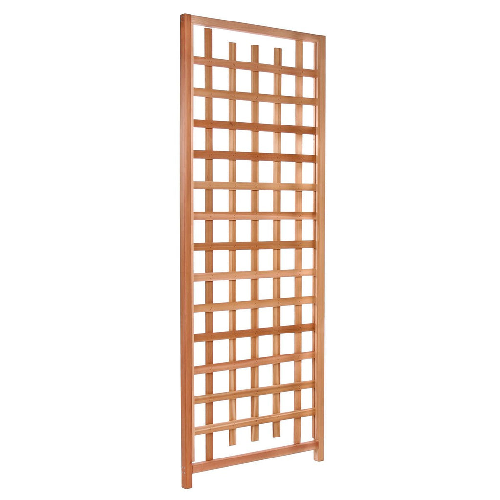 All Things Cedar 32w x 11d x 12h Planter Box with Trellis Privacy Screen Set – view 2