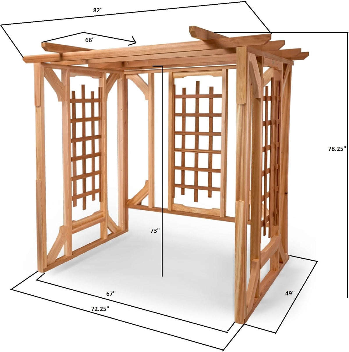 All Things Cedar Cedar Pergola – view 2