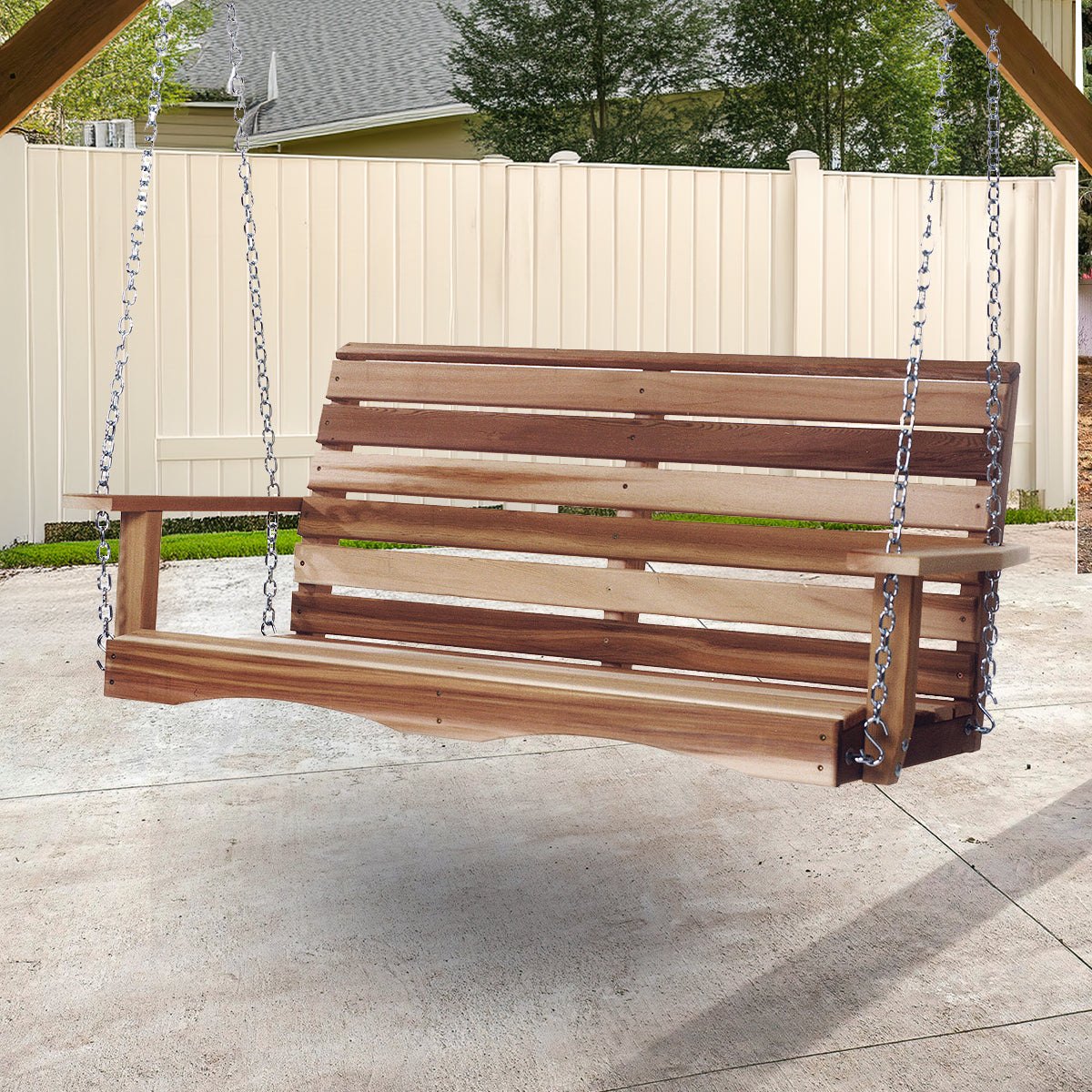 All Things Cedar 4-ft Porch Swing – view 2