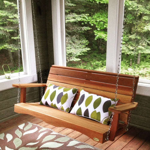 All Things Cedar 4-ft Porch Swing with Comfort Swing Springs – view 2