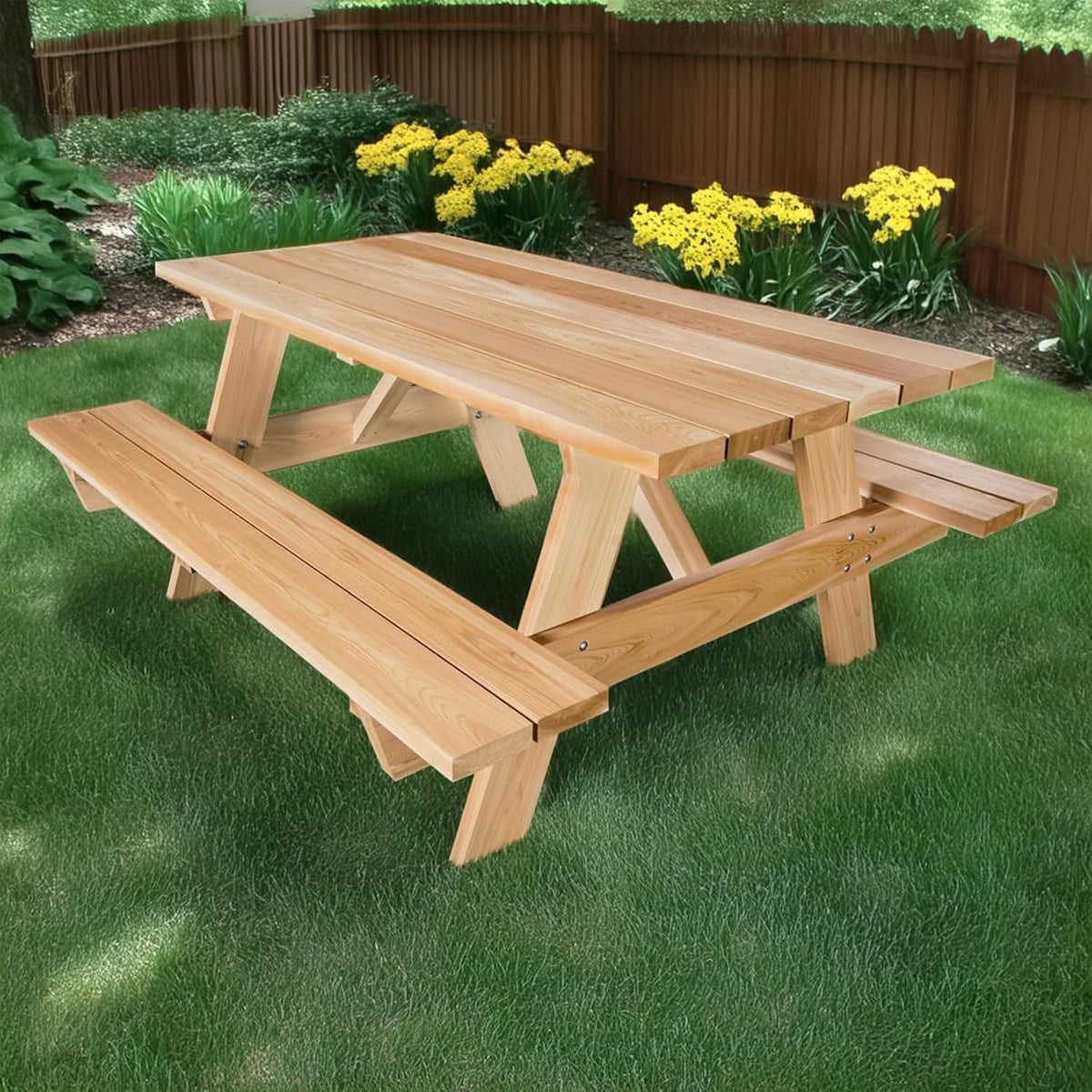 All Things Cedar 6-ft Classic Picnic Table – view 4