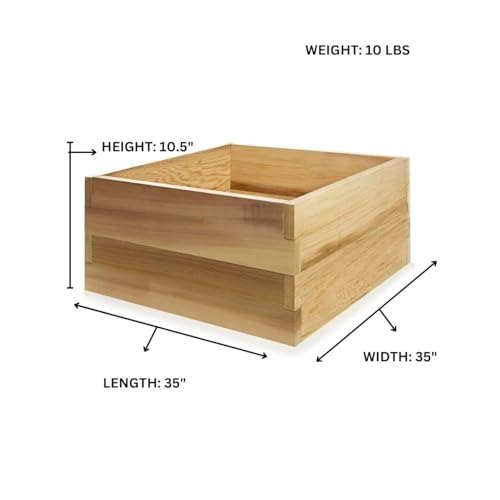 All Things Cedar 3-ft Square 2-Tier Raised Garden Box – view 3