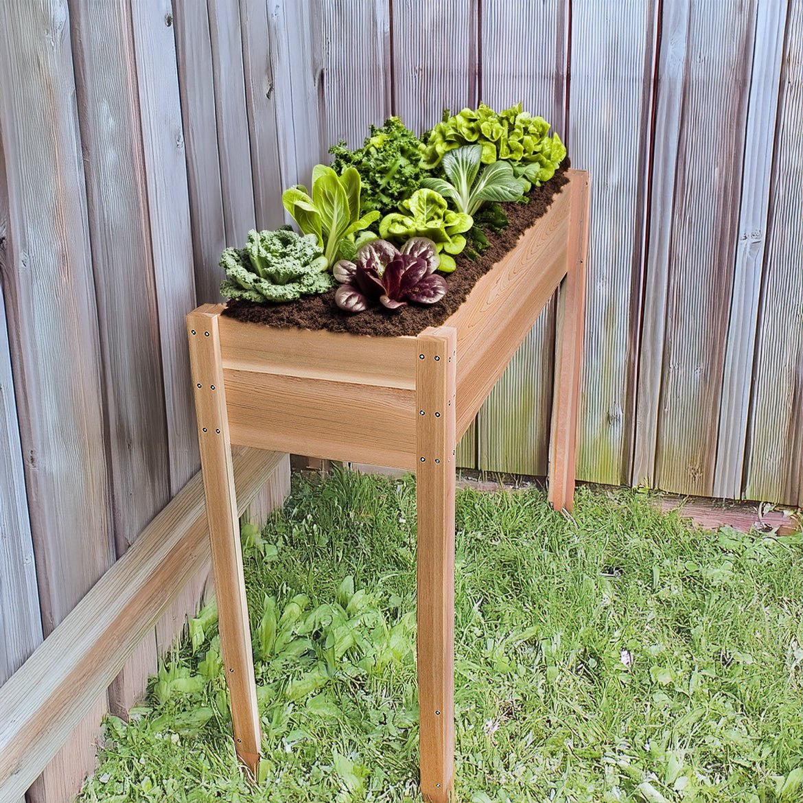 All Things Cedar 4-ft Planter Box on Legs – view 3