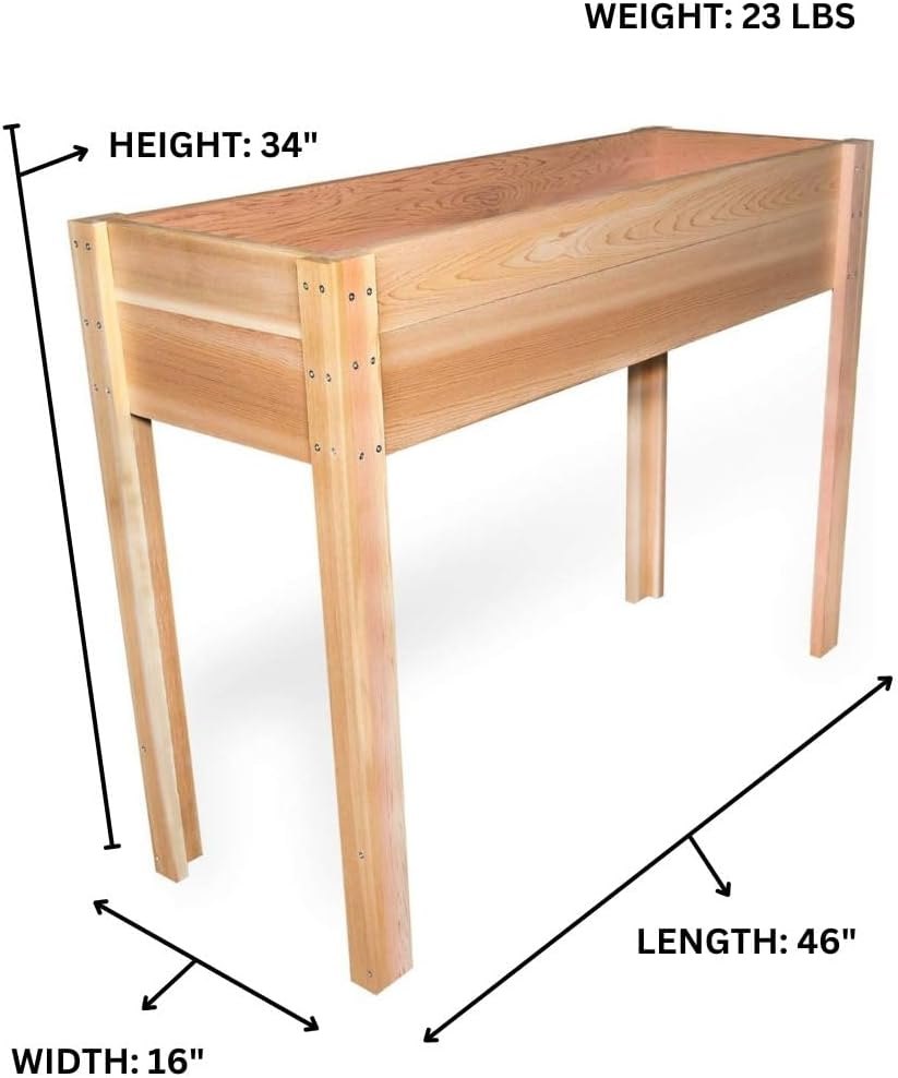 All Things Cedar 4-ft Planter Box on Legs – view 4