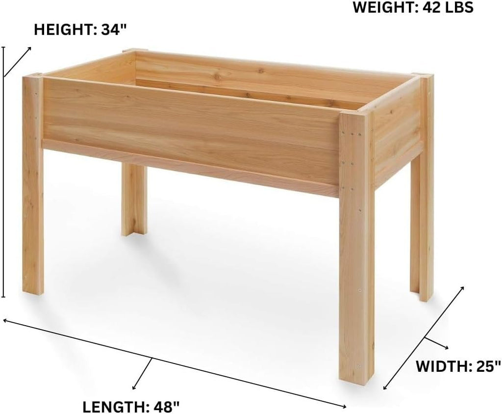All Things Cedar 4-ft x 2-ft Raised Garden Box on Legs – view 4