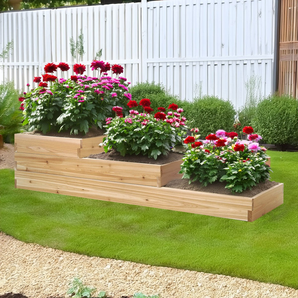 All Things Cedar 3-Step Tiered Garden Box – view 3