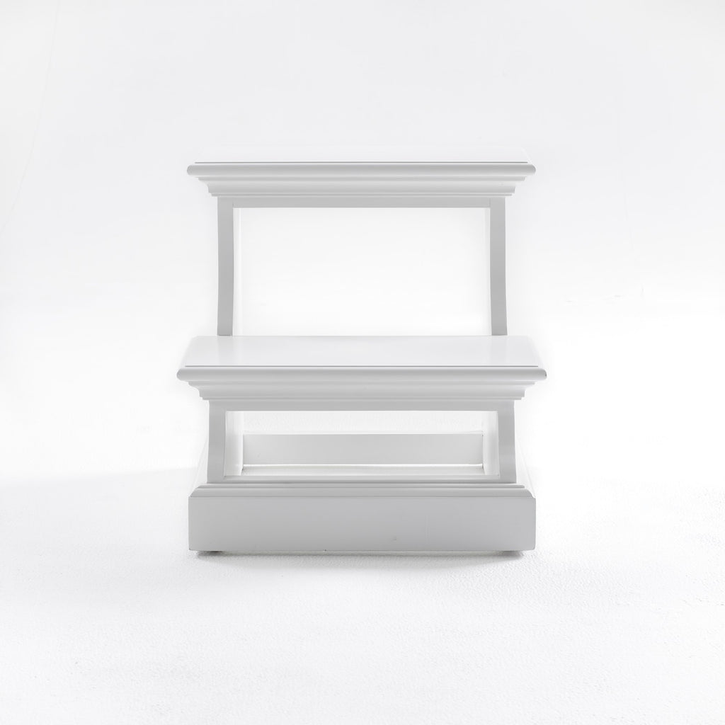 NovaSolo Halifax Bed Step Stool, Classic White – view 10