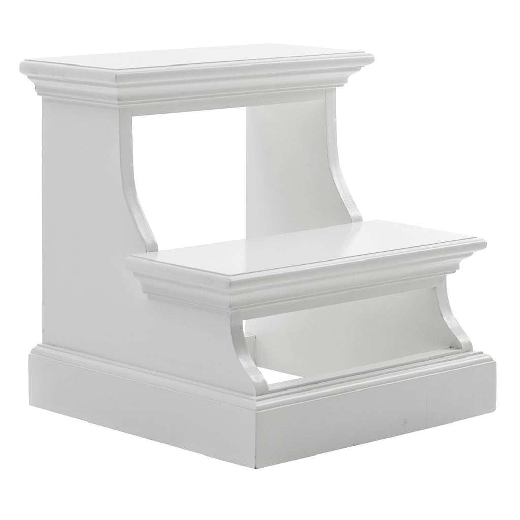 NovaSolo Halifax Bed Step Stool, Classic White – view 2