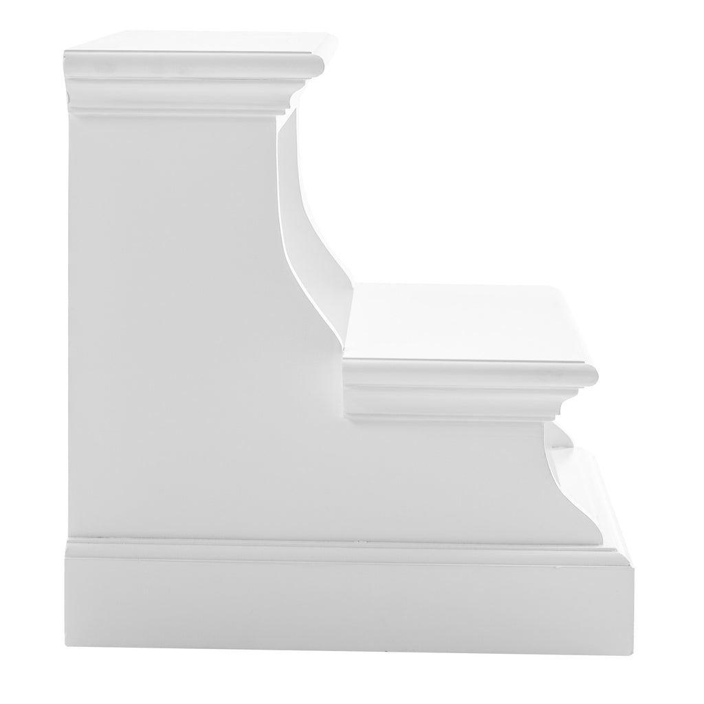 NovaSolo Halifax Bed Step Stool, Classic White – view 3