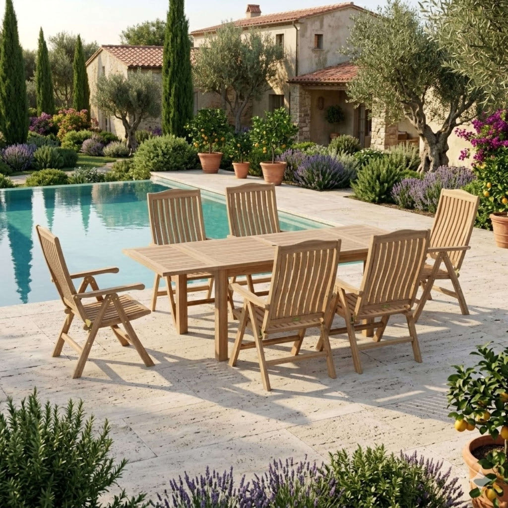 Anderson Teak Bahama Katana 7-Piece Dining Set – view 3