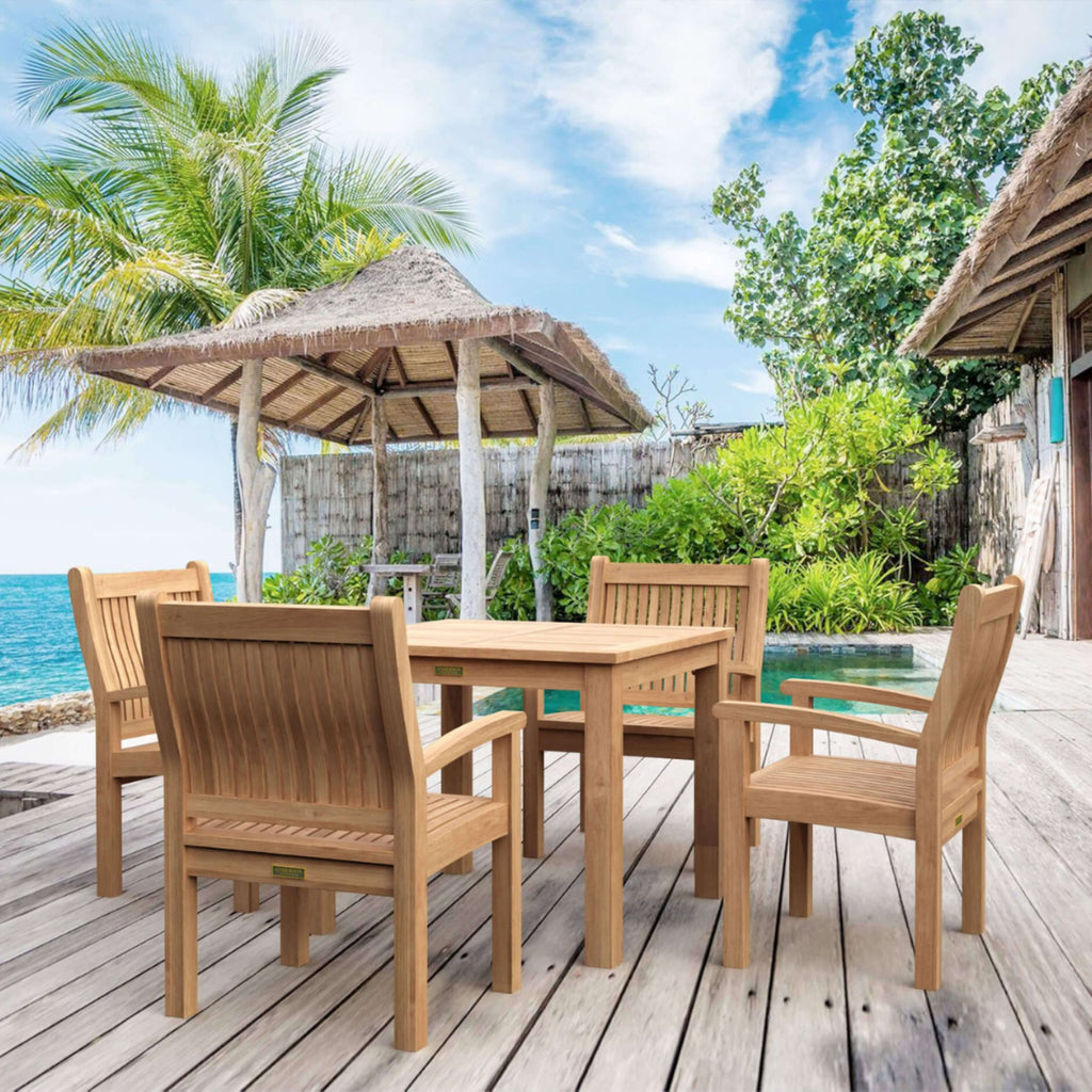 Anderson Teak Bahama Sahara 5-Piece Bistro Table – view 3