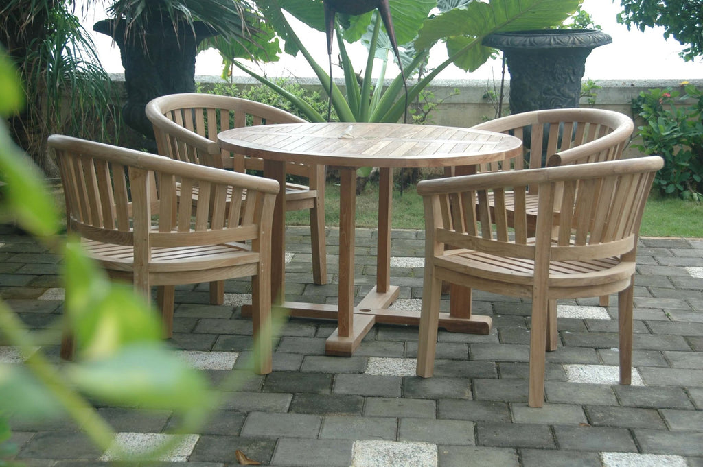 Anderson Teak Tosca 5-Piece Dining Table Set – view 2