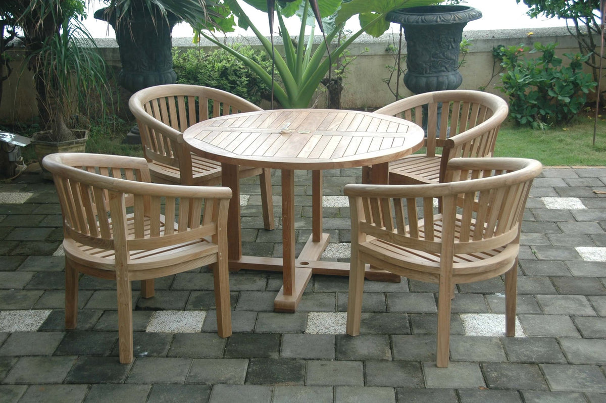 Anderson Teak Tosca 5-Piece Dining Table Set – view 3