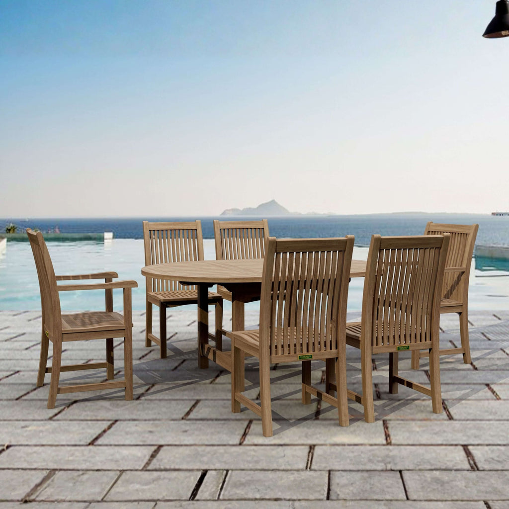 Anderson Teak Bahama Chicago 7-Piece Dining Chair Set – view 2
