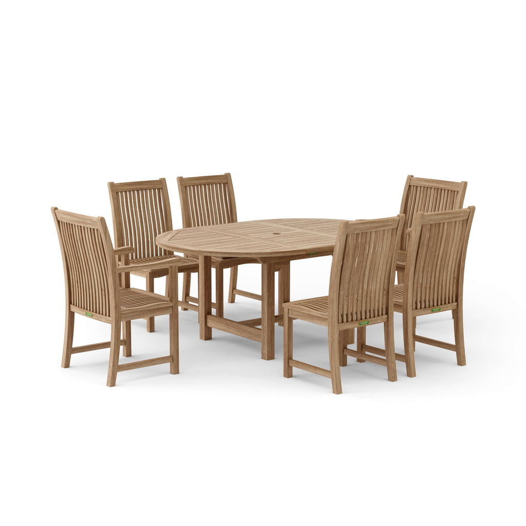 Anderson Teak Bahama Chicago 7-Piece Dining Chair Set – view 3