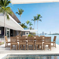 Anderson Teak Sahara Rialto 13-Piece Rectangular Dining Set