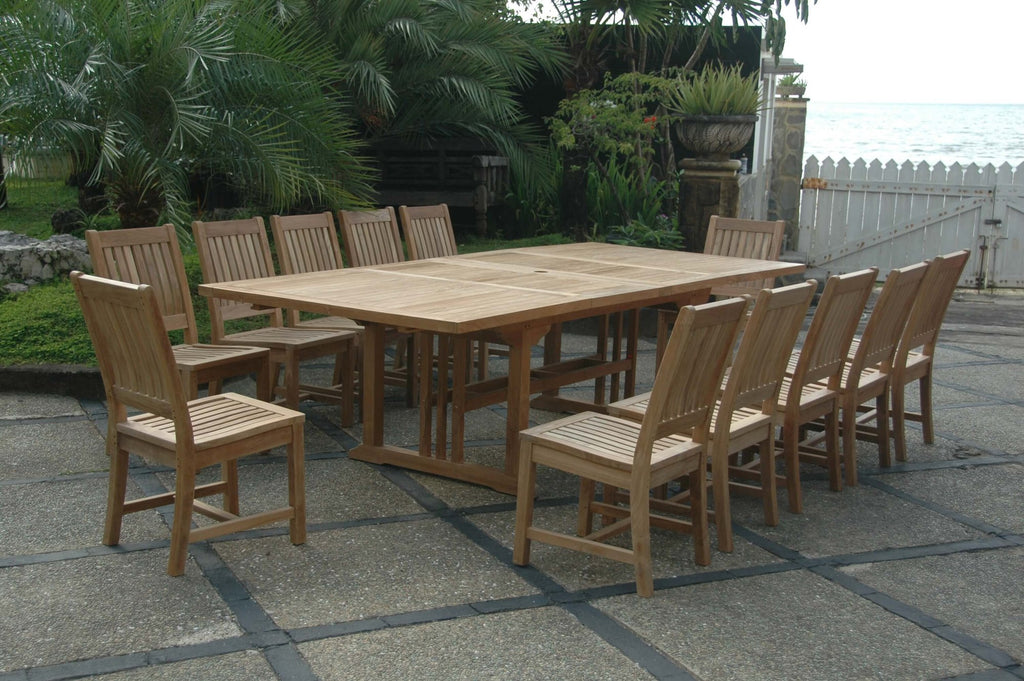 Anderson Teak Sahara Rialto 13-Piece Rectangular Dining Set – view 2