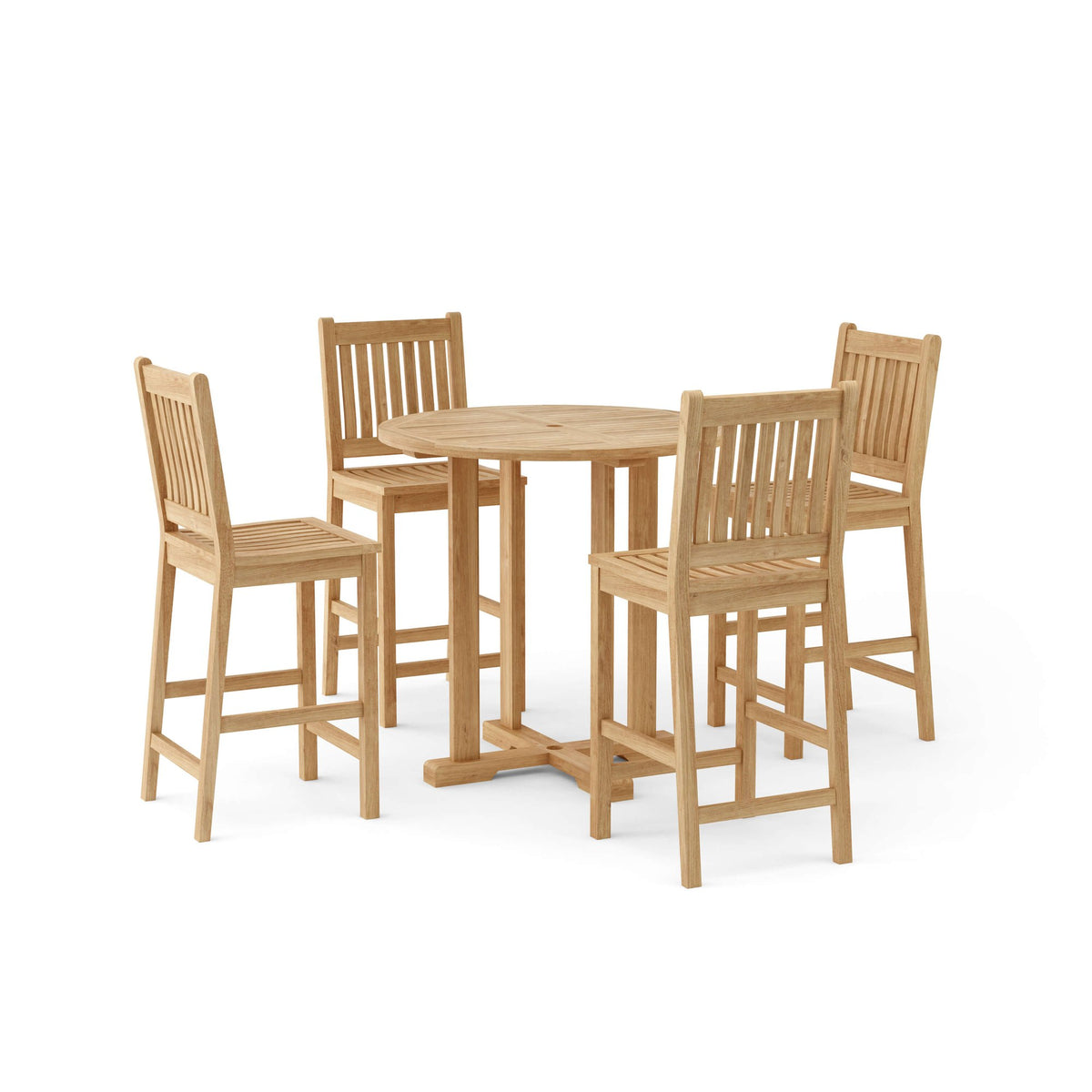 Anderson Teak Bahama Avalon 5-Piece Round Bar Set – view 6