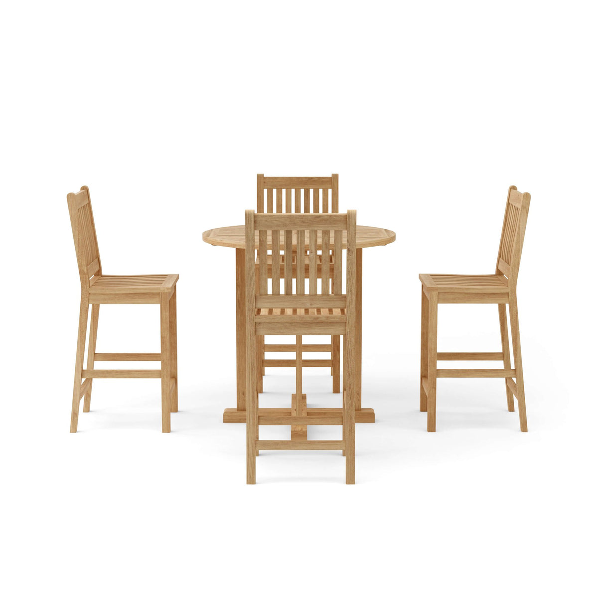 Anderson Teak Bahama Avalon 5-Piece Round Bar Set – view 7