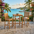 Anderson Teak Bahama Avalon 3-Piece Square Bar Set