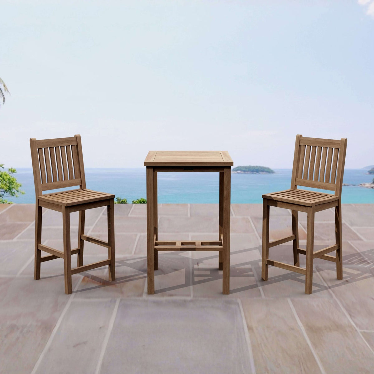 Anderson Teak Bahama Avalon 3-Piece Square Bar Set – view 5