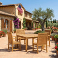 Anderson Teak Windsor Chicago 5-Piece Dining Table Set