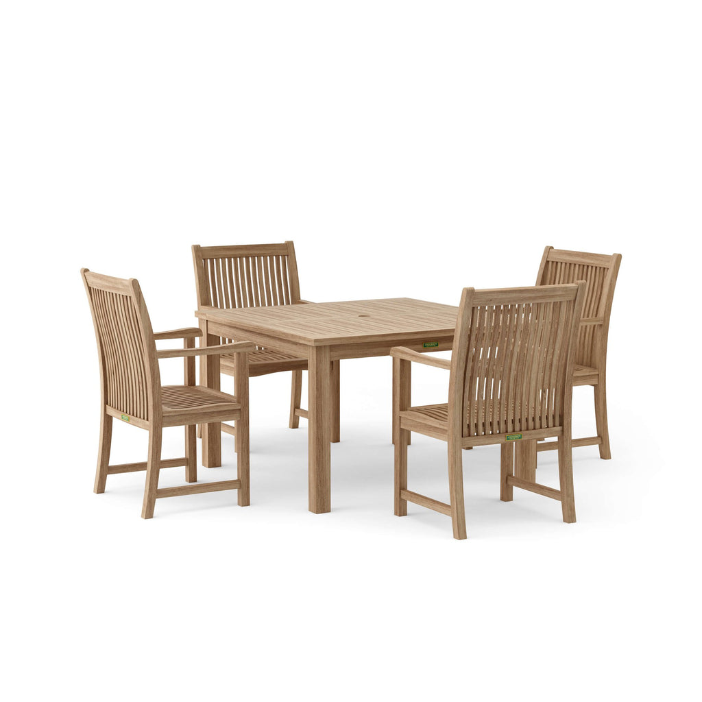 Anderson Teak Windsor Chicago 5-Piece Dining Table Set – view 5