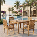 Anderson Teak Windsor Brianna 5-Piece Dining Table Set