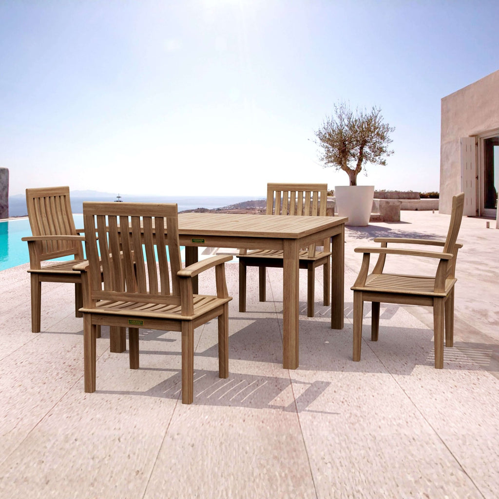 Anderson Teak Windsor Brianna 5-Piece Dining Table Set – view 4