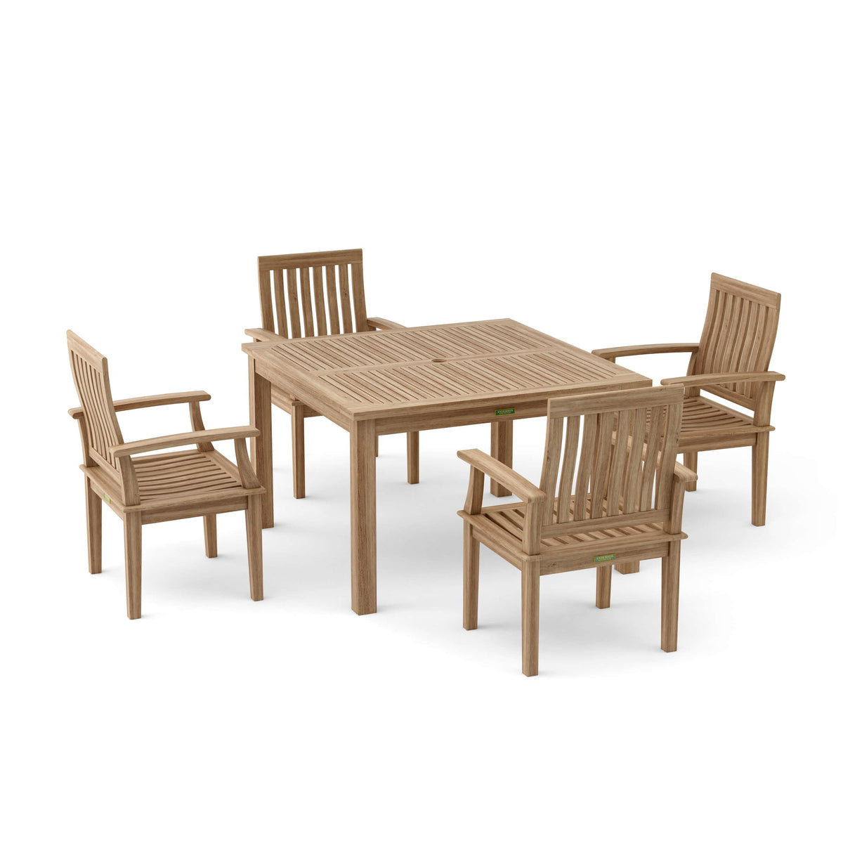 Anderson Teak Windsor Brianna 5-Piece Dining Table Set – view 6