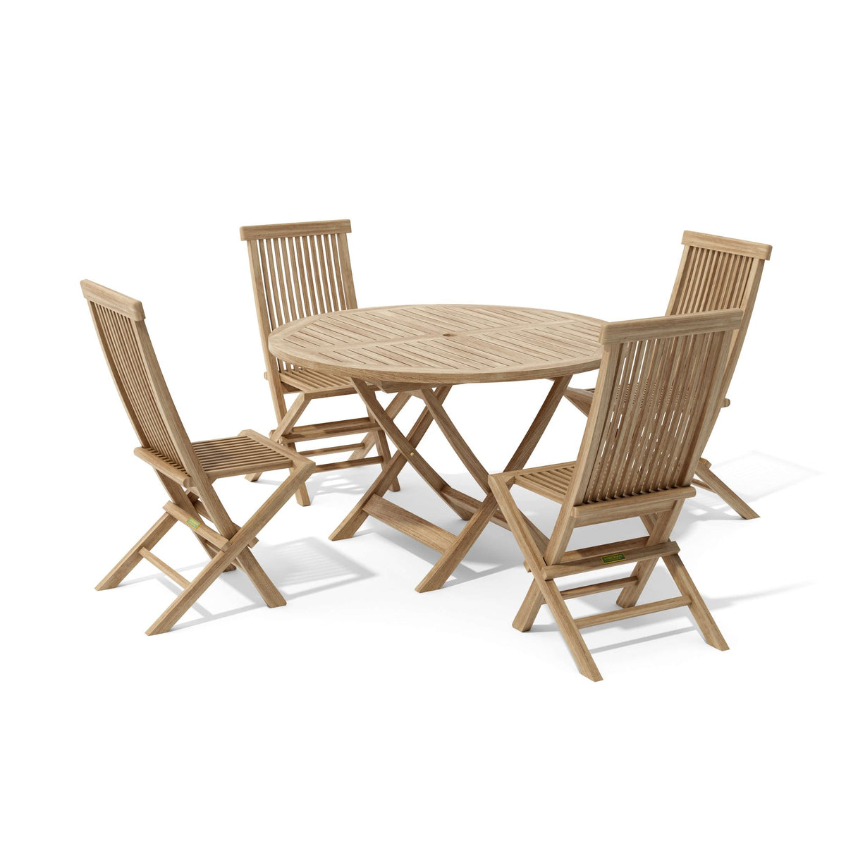 Anderson Teak Classic Bahama 5-Piece Folding Dining Set – view 6