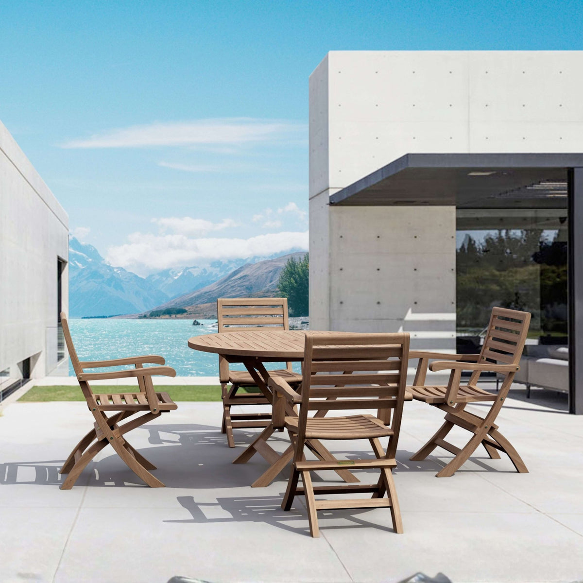 Anderson Teak Andrew Bahama 5-Piece Folding Dining Set – view 4