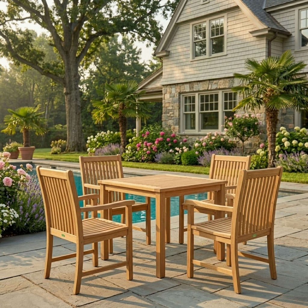 Anderson Teak Bahama Chicago 5-Piece Bistro Set – view 2