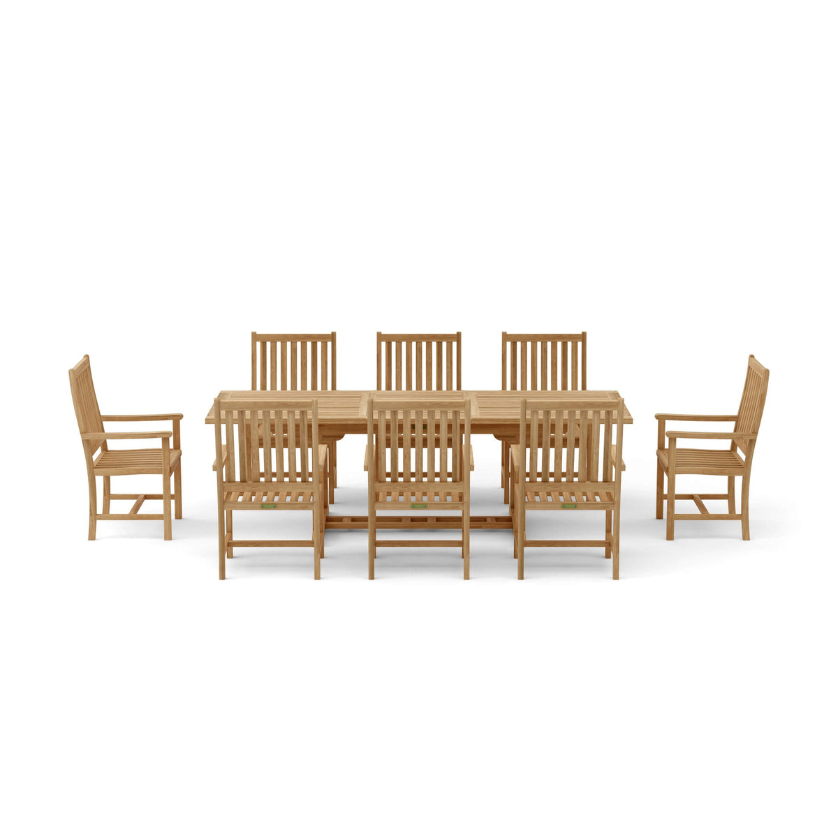 Anderson Teak Bahama Wilshire Armchair 9-Piece Extension Dining Set – view 3