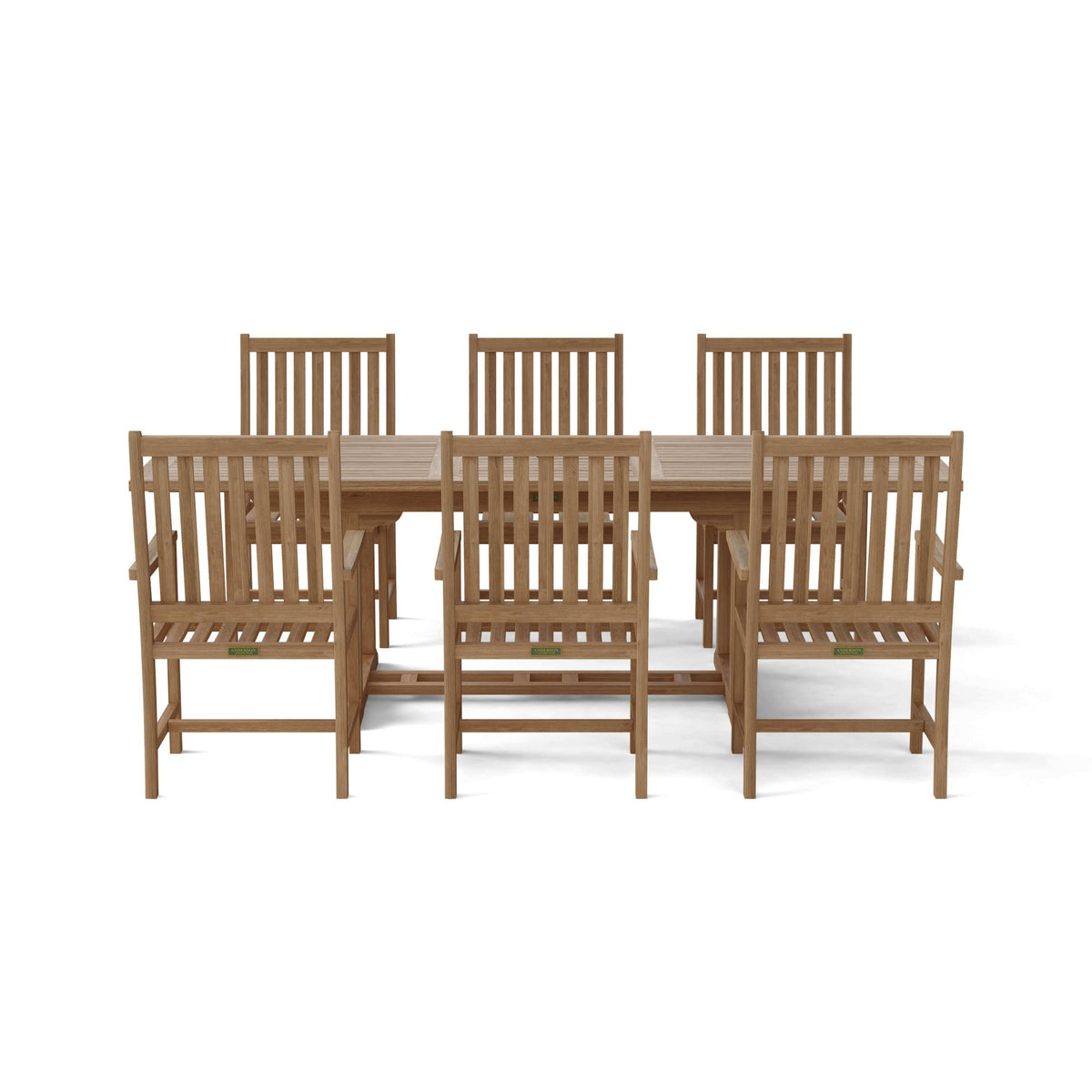 Anderson Teak Bahama Wilshire Armchair 7-Piece Extension Dining Set – view 6