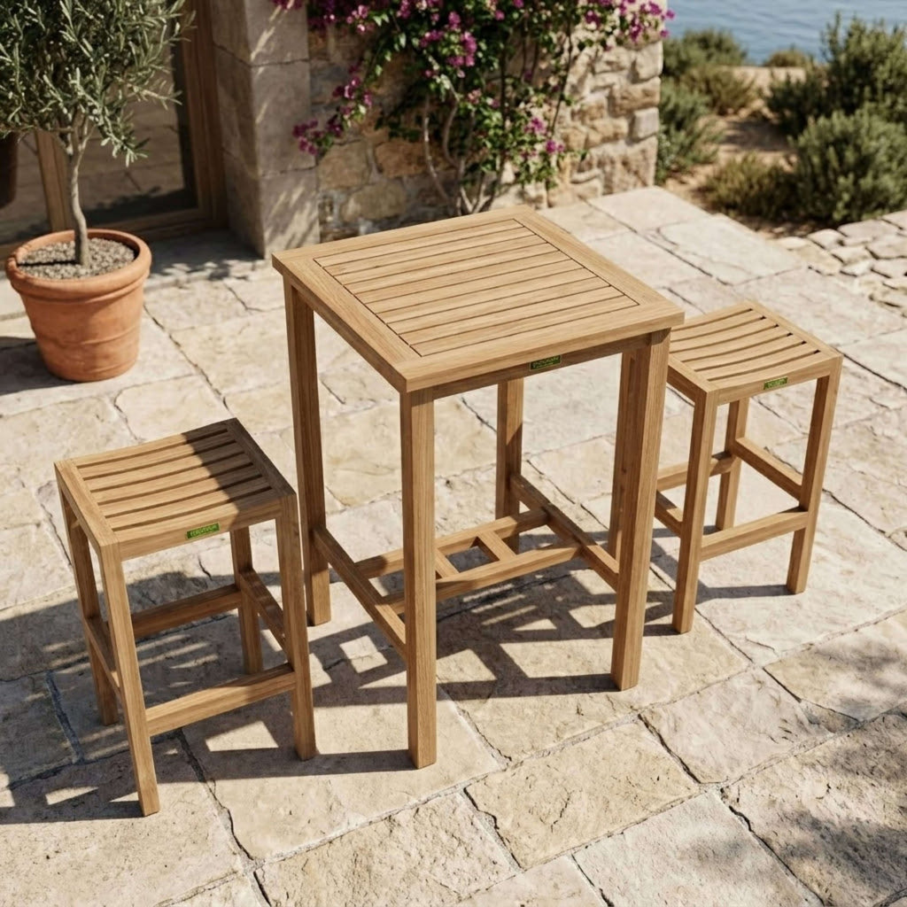 Anderson Teak Bahama Montego 3-Piece Square Bar Set – view 4
